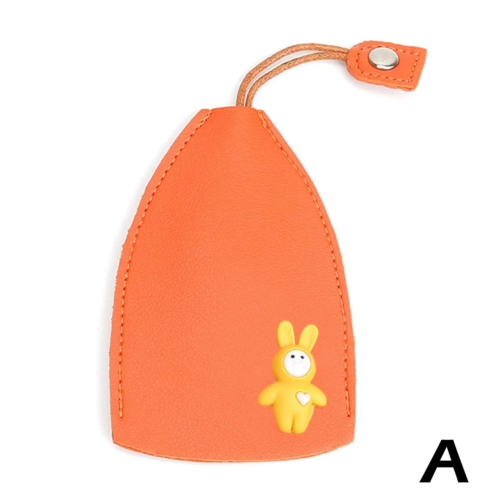 Rabbit Cat Key Bag PU Leather Key Wallets Men Women Key Holder Case
