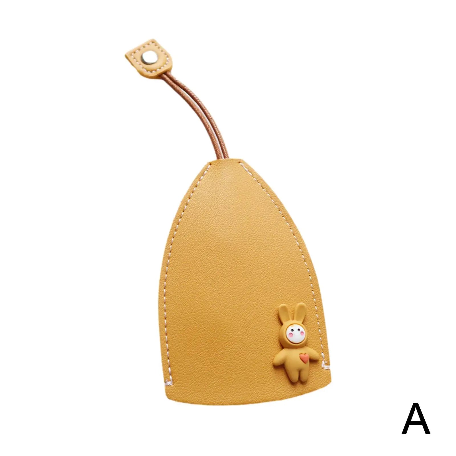 Rabbit Cats Unisex PU Leather Key Wallets Housekeepers Car Key Holder Case