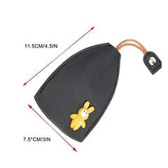 Rabbit Cats Unisex PU Leather Key Wallets Housekeepers Car Key Holder Case