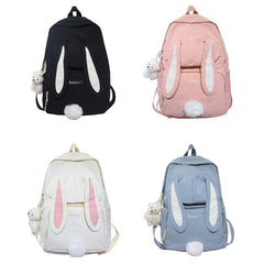 Rabbit Ear Backpack Teen Girls School Bag Women Daypack Student Bookb
