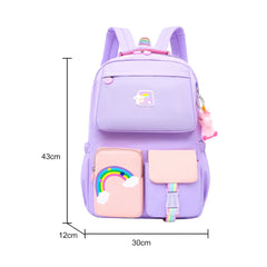 Rainbow Backpack Women Girl School Bags Large Capacity Children Travel Book Bags