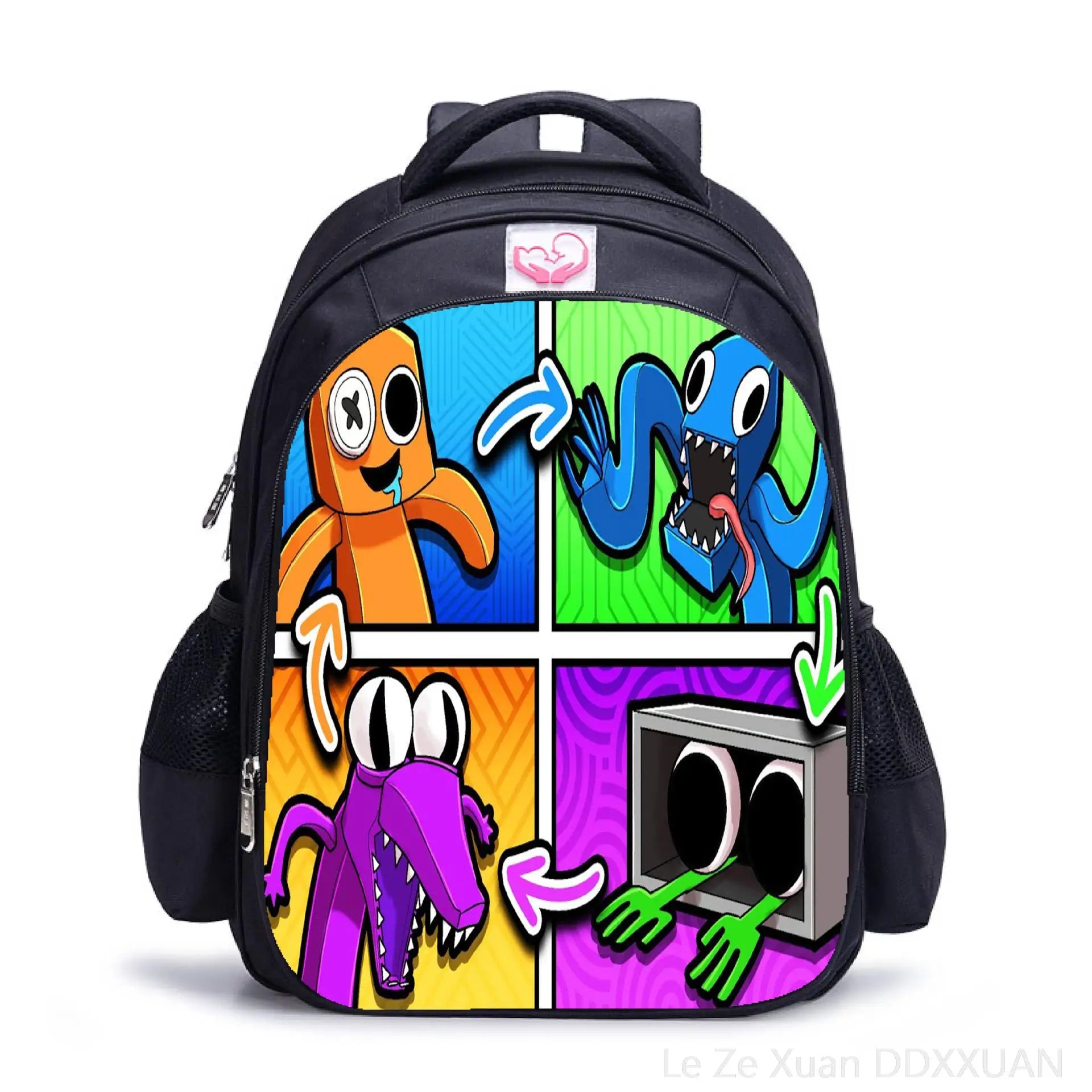 Rainbow Girls School Bag Casual Backpack Cartoon Book Packbags