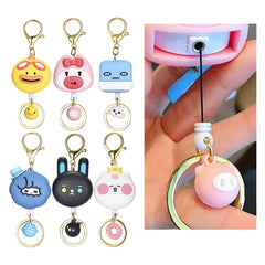 Cute Cartoon Anime Keychain - Retractable Animal Key Chain
