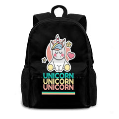 Retro Unicorn Backpack For Student School Laptop Travel Bag Unicorn Girly Dorm