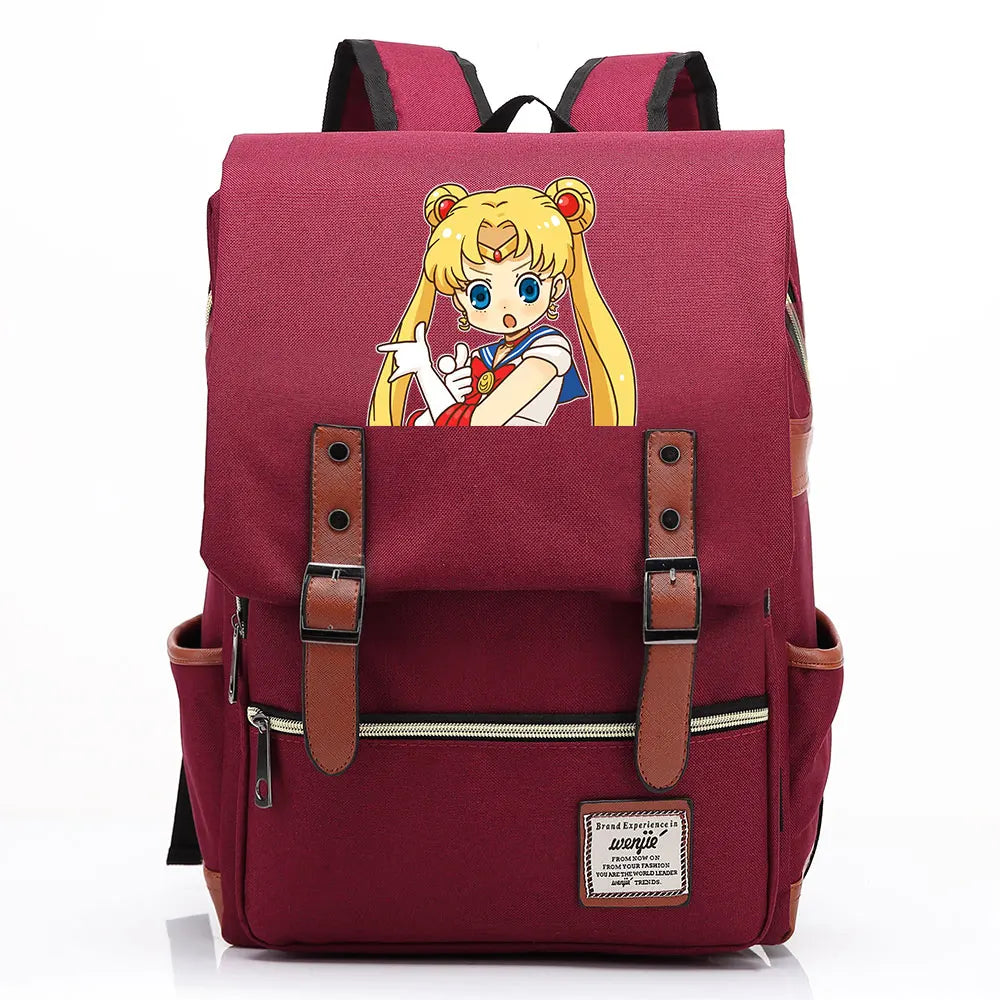Sailor Costume Pretty Girl Buckle Children School Bag