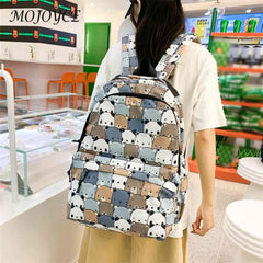 Girls Cartoon Animal Print School Bag College Student Travel Daypack