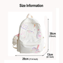Harajuku Women's Backpack Waterproof Large Capacity Travel Bag