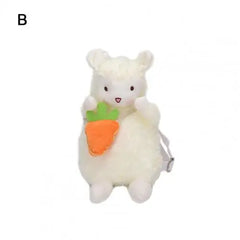 Sheep Shape Plush Crossbody Bag Women Girls Shoulder Bag Large Capacity