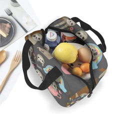 Sloth Insulated Lunch Bag for Women Office School Picnic