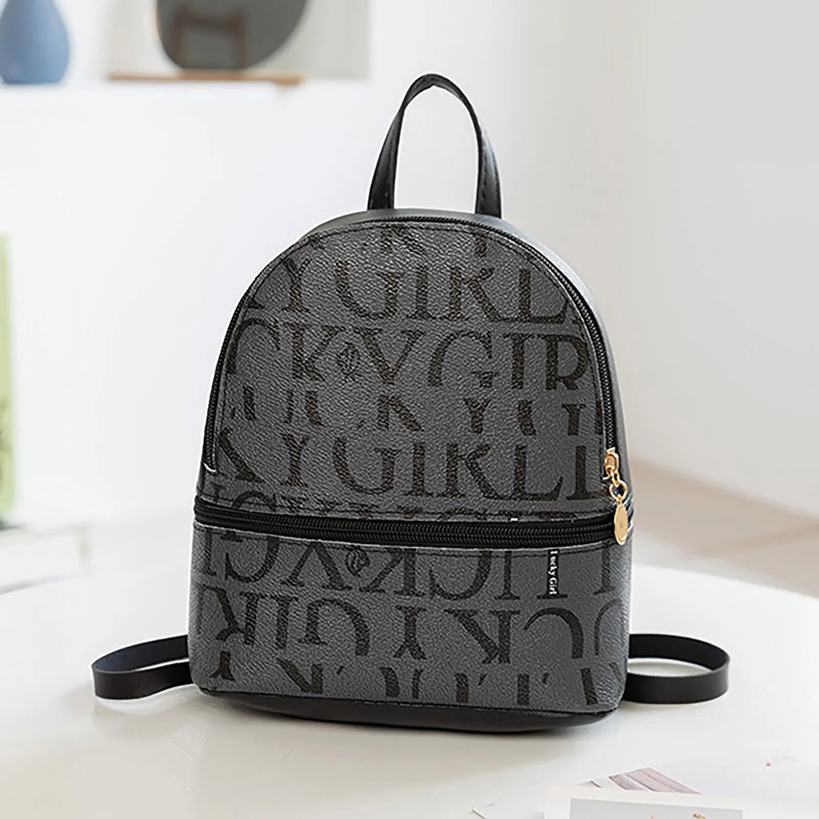 Mini Pu Leather Backpack for Teen Girls