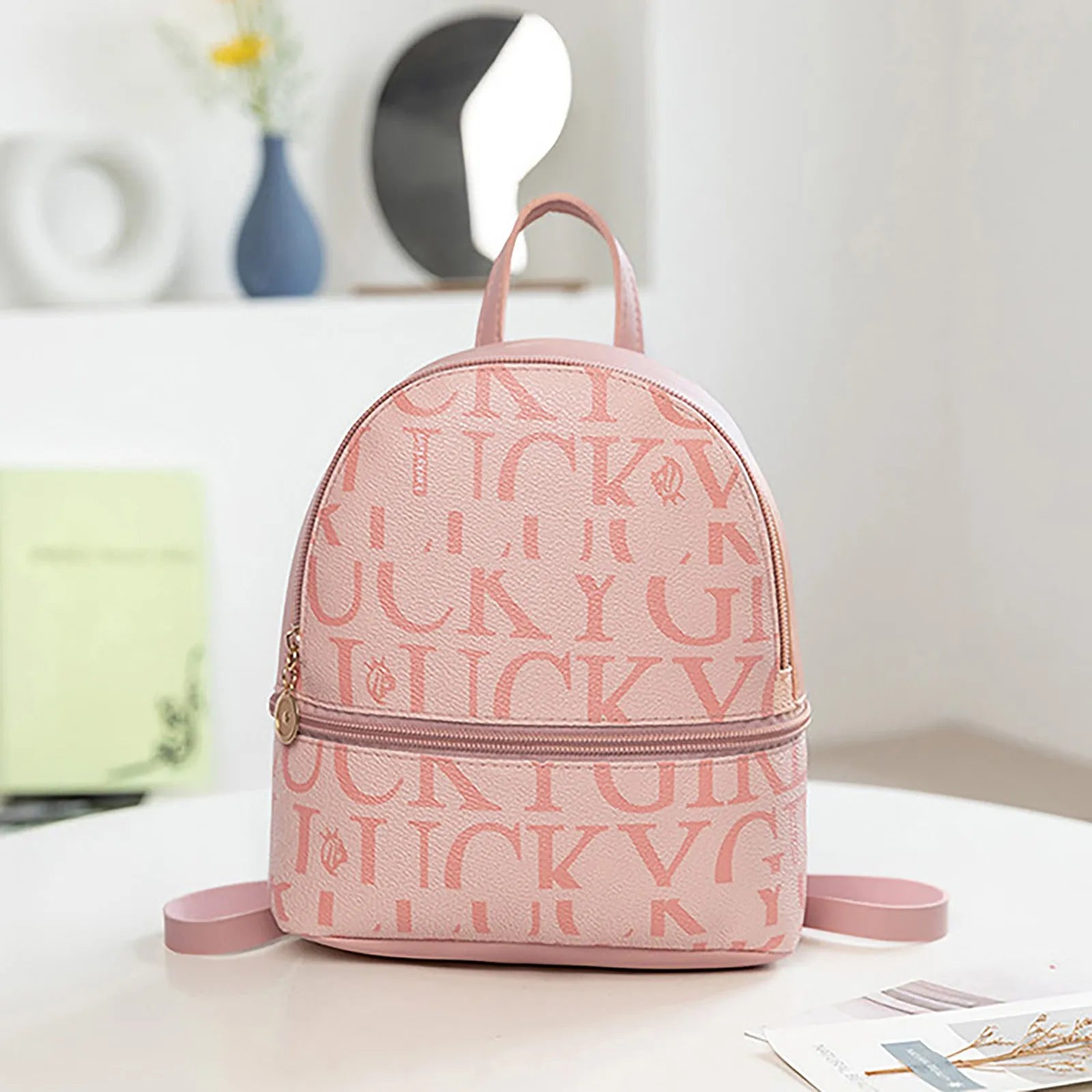 Mini Pu Leather Backpack for Teen Girls