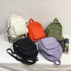 Mini Canvas Travel Backpack for Teenager Girls