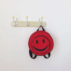 Smiling Face Backpack Women Cartoon Printed Backpacks Children Nylon Travel Bag