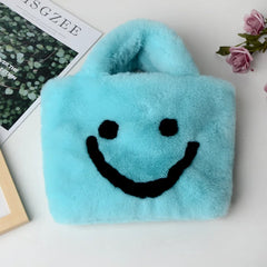 Women Plush Shoulder Bag Soft Faux Fur Female Chain Crossbody Bags