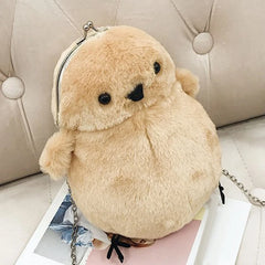 Plush Little Chicken Toy Wallet Children Shoulder Bag Girl Mobile Phone Purse