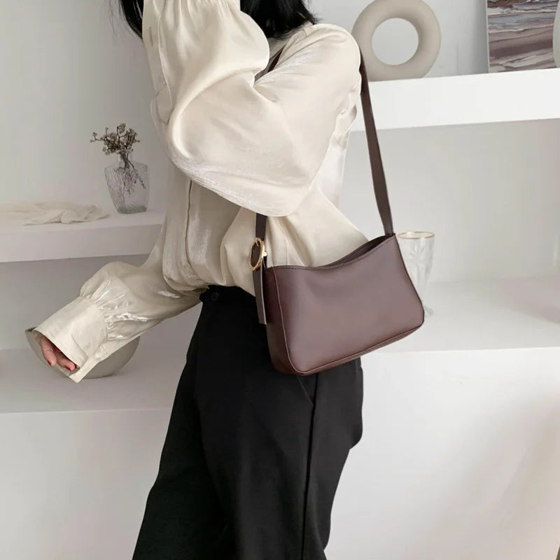 Small PU Leather Shoulder Bags For Women Summer Handbags and Purses