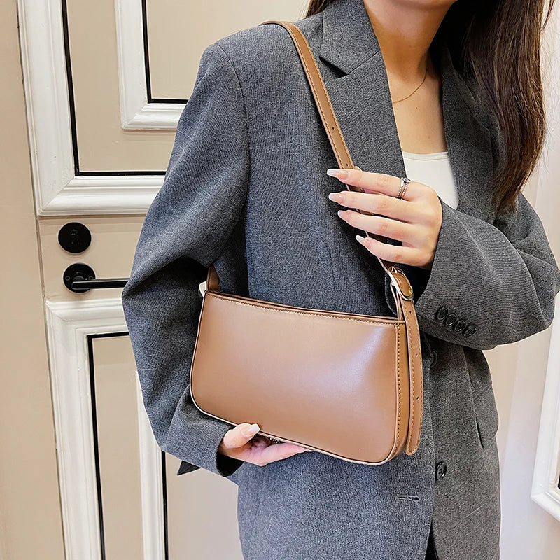 Small PU Leather Shoulder Bag for Women, Handbag & Purse for Travel