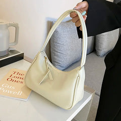 Small Shoulder Bags Soft PU Leather Handbags Ladies Underarm Bag