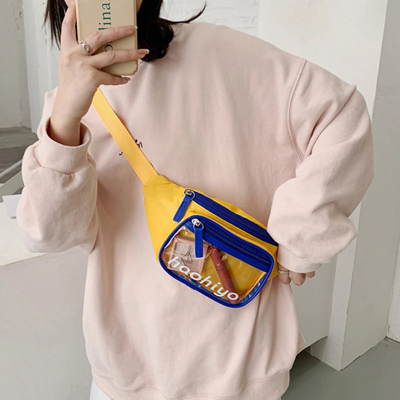 Nylon Shoulder Bag Phone Purse for Women Chest Bag