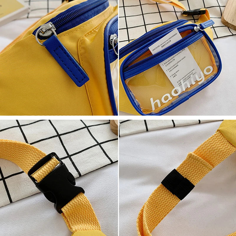 Nylon Shoulder Bag Phone Purse for Women Chest Bag