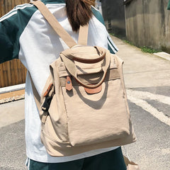 Student Waterproof Backpack Female Women Vintage School Bag Girl Ladies Nylon Ba