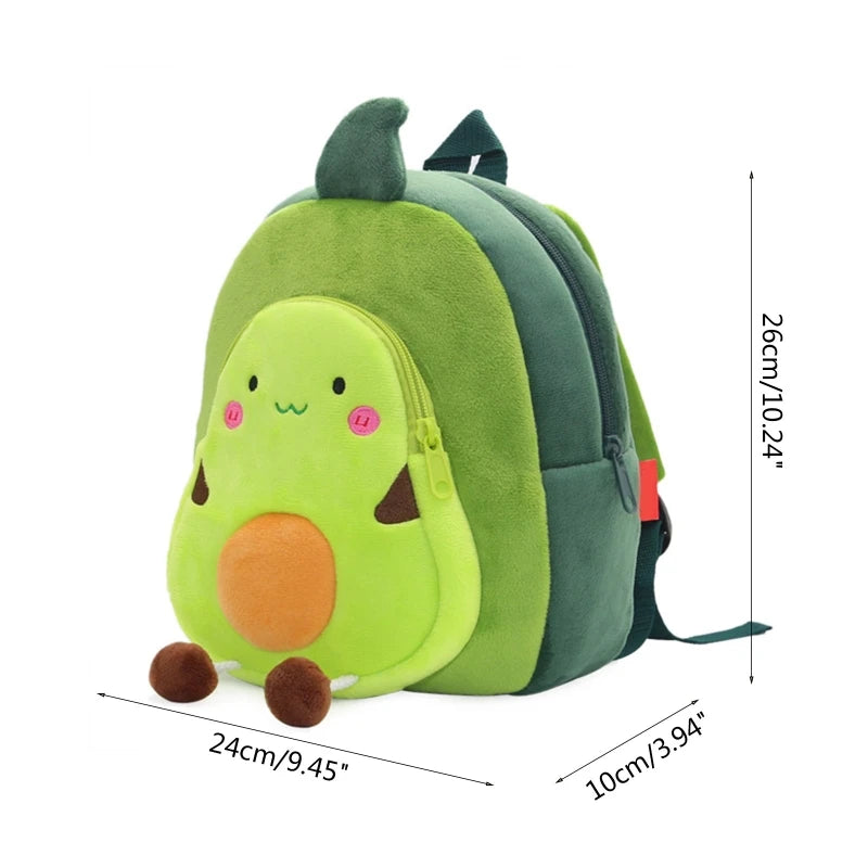 Toddler Backpack Kid Bookbag Plush Cartoon Travel School Bag