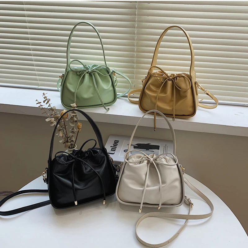 Women's PU Leather Tote Bag Shoulder Messenger Handbag