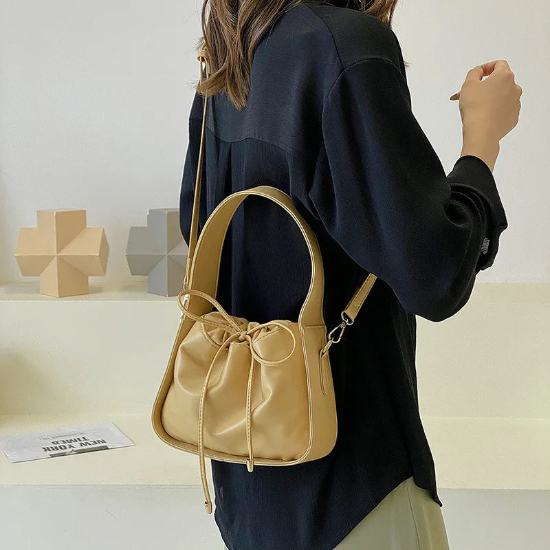 Women's PU Leather Tote Bag Shoulder Messenger Handbag