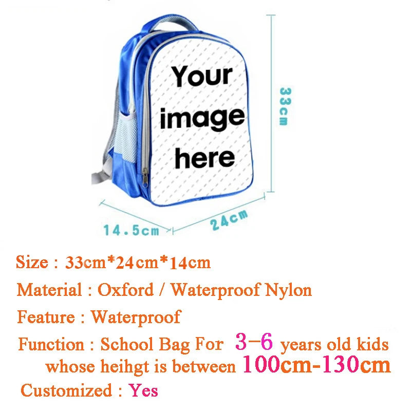Totoro Cat Print Backpack for Kids Kindergarten Bag