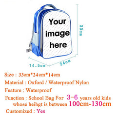 Totoro Cat Print Backpack for Kids Kindergarten Bag