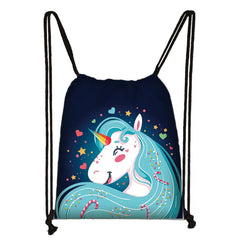 Unicorn Backpack for Teenager Girl Storage Bags Women Shopping Bag