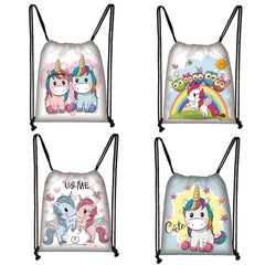 Unicorn Backpack for Teenager Girl Storage Bags Women Shopping Bag