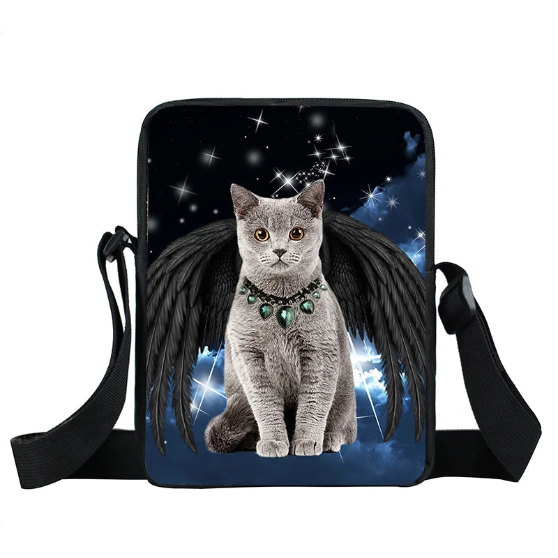 Unicorn Cat Crossbody Bag Women Handbag Satchel Shoulder Bag