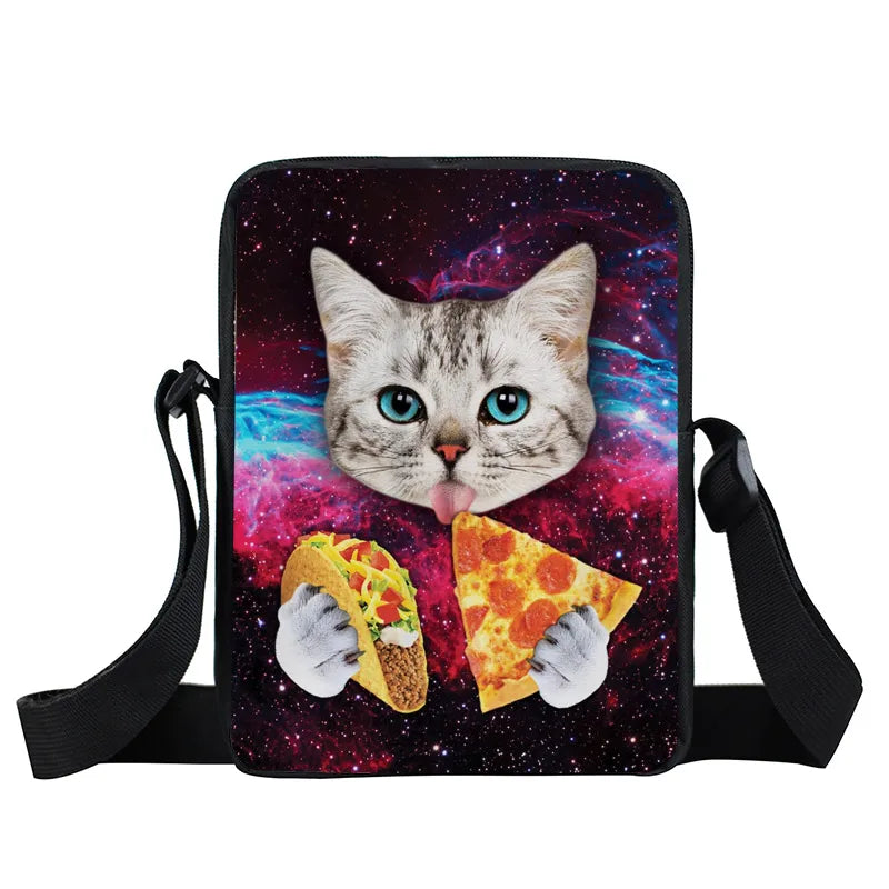 Unicorn Cat Crossbody Bag Women Handbag Satchel Shoulder Bag