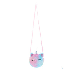 Unicorn Children Shoulder Bag Plush Toys Cartoon Coin Purse Girls Wallet Bag