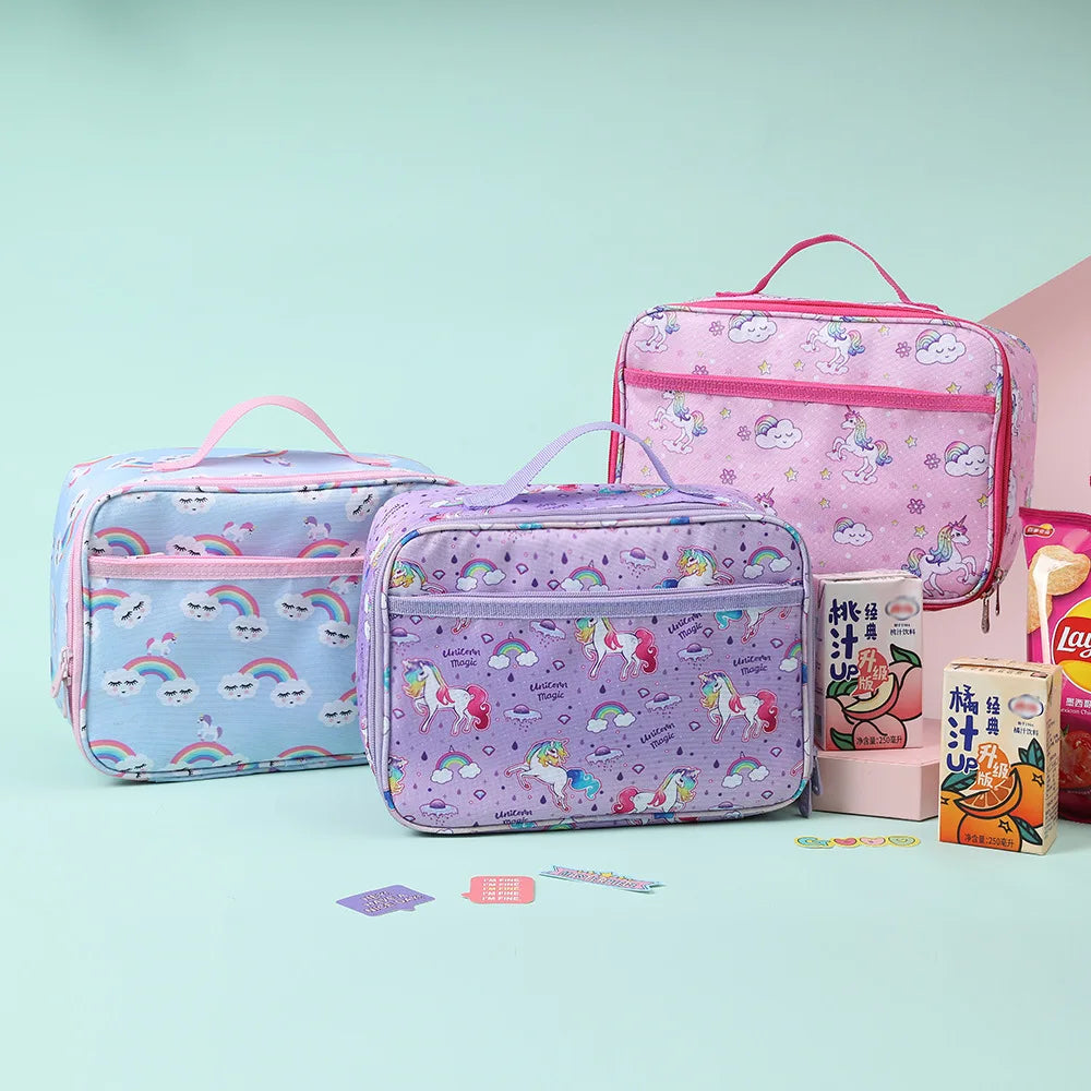 Unicorn Portable Lunch Bag Insulated Cooler Bags Thermal Food Picnic
