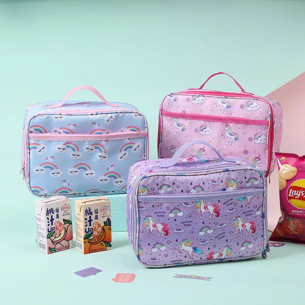 Unicorn Portable Lunch Bag Insulated Cooler Bags Thermal Food Picnic