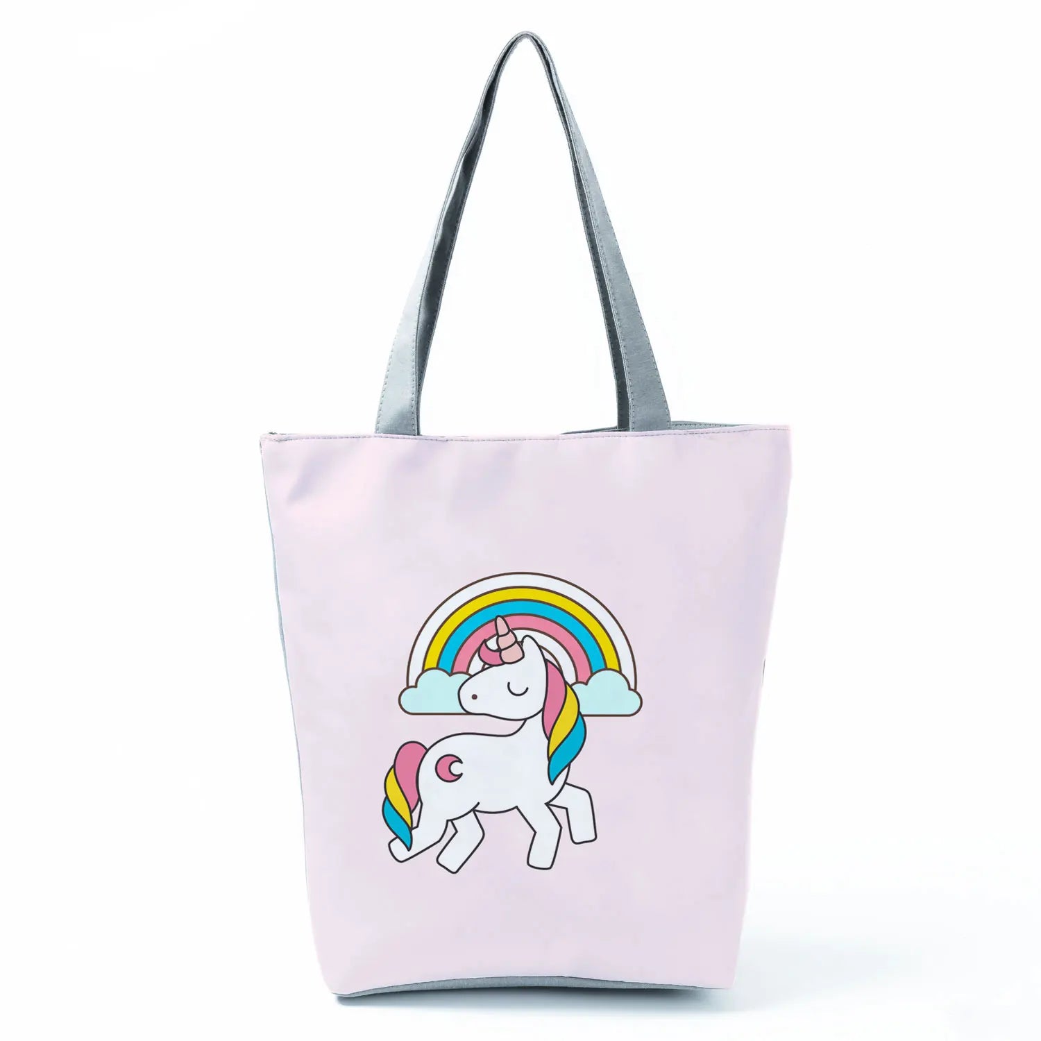 Unicorn Printed Women's Tote Bag Reusable Shoulder Eco Shopping Bag