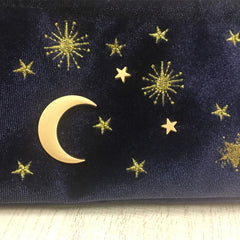 Velvet Embroidery Cosmetic Bag Travel Organizer Women Makeup Bag Zipper