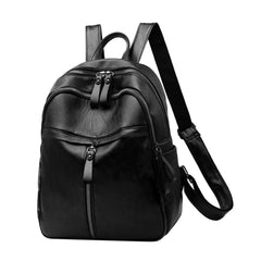 Women Backpack PU Leather Leisure Travel Bookbag