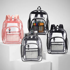Women Backpack Preppy Multi-Pocket PVC Schoolbag College Laptop Book Bags