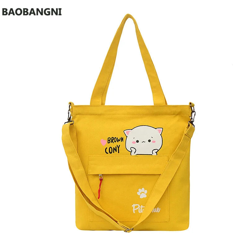 Women Corduroy Zipper Shoulder Bag Casual Tote Female Crossbody Bag