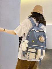Women School Bag Girls Student Nylon Backpack Female Large Capacity Bookbag