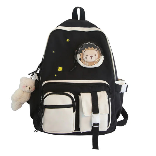 Women School Bag Girls Student Nylon Backpack Female Large Capacity Bookbag