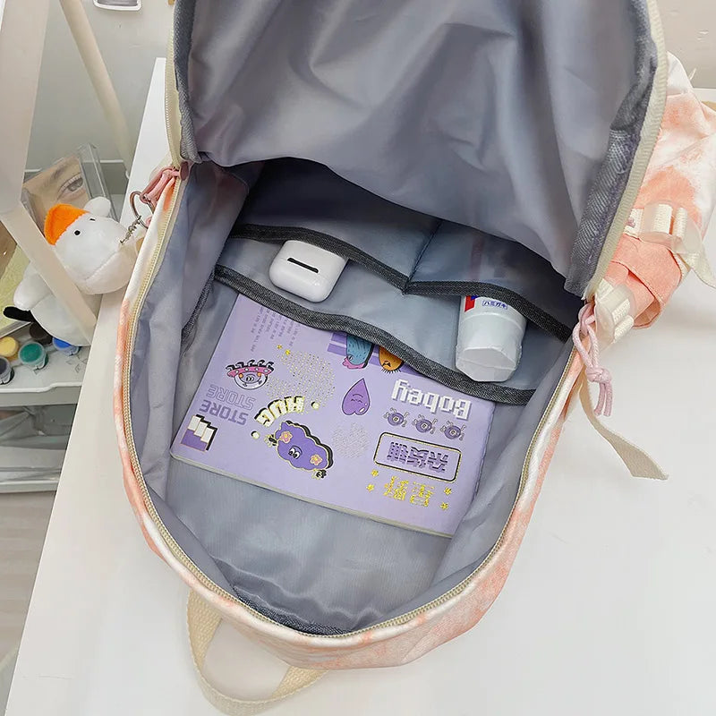 Women Schoolbag Girls Anti Nylon Backpack Student Bookbag Large Capacity