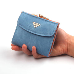 Women Short Wallets Ring Zipper Purses Ladies Money Bags