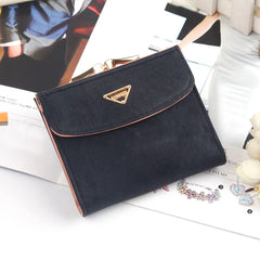 Women Short Wallets Ring Zipper Purses Ladies Money Bags