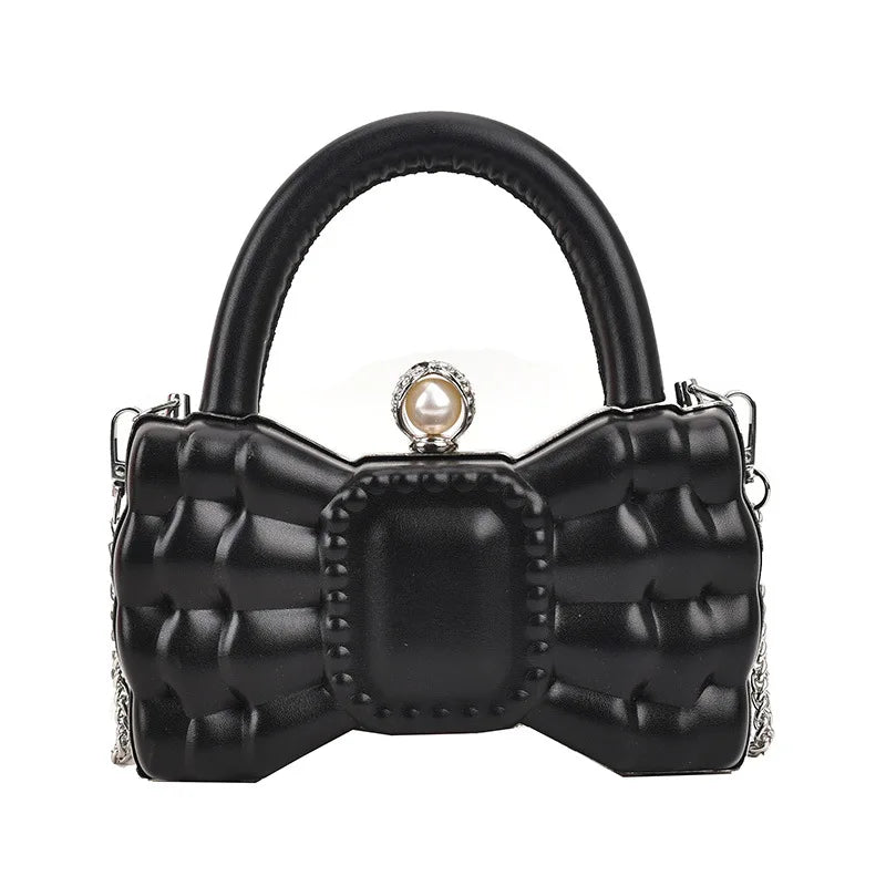 Women's Bowknot Evening Bag Party Handbag Shoulder Crossbody