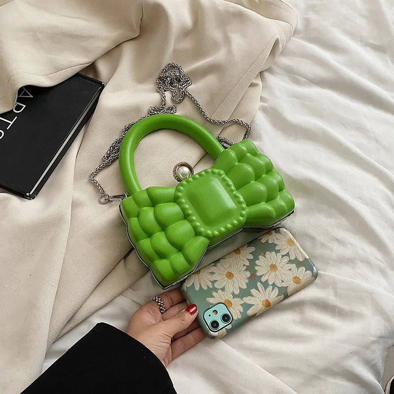 Women's Bowknot Evening Bag Party Handbag Shoulder Crossbody