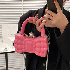 Women's Bowknot Evening Bag Party Handbag Shoulder Crossbody